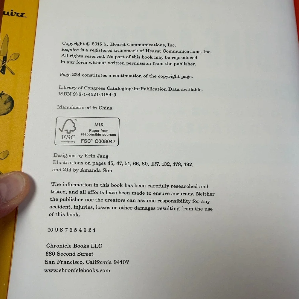 Esquire The‎ Eat Like a Man Guide to Feeding a Crowd Hardcover Cookbook 2015